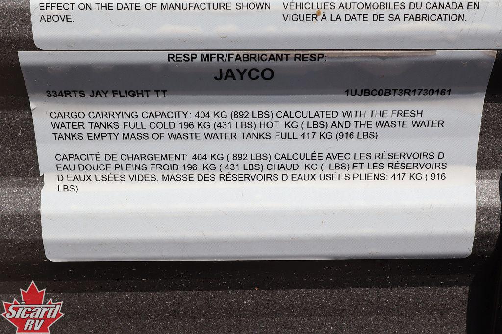 2024 JAYCO JAY FLIGHT 334RTS