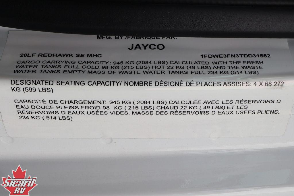 2027 JAYCO REDHAWK SE 20LF