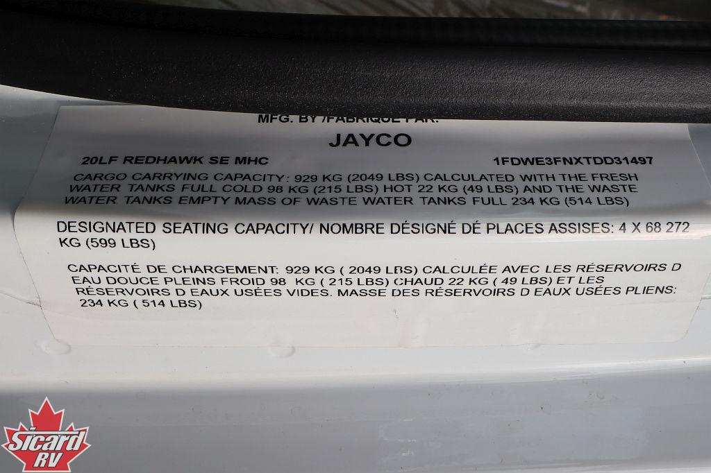 2027 JAYCO REDHAWK SE 20LF