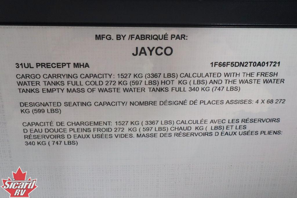 2027 JAYCO PRECEPT 31UL