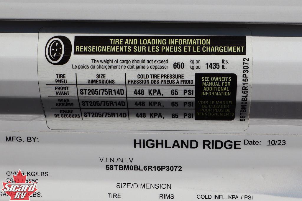 2024 HIGHLAND RIDGE OPEN RANGE 20MB