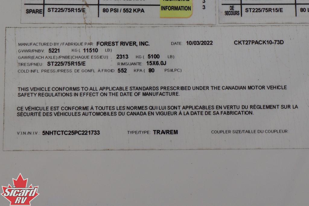 2023 FOREST RIVER CHEROKEE WOLF PACK PLATINUM 27PACK10