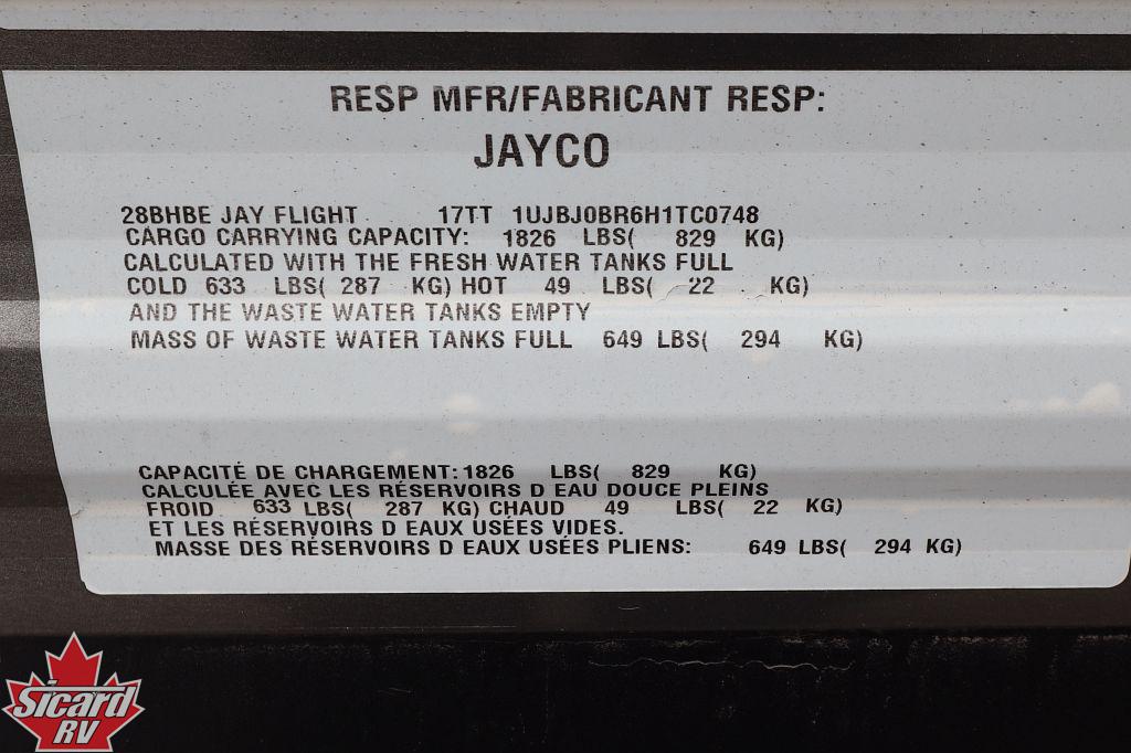 2017 JAYCO JAY FLIGHT 28BHBE