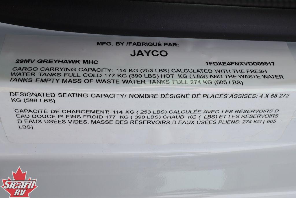 2027 JAYCO GREYHAWK 29MV