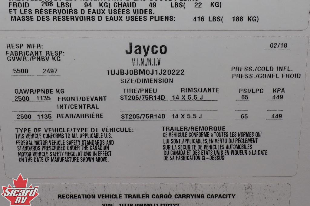 2018 JAYCO JAY FEATHER 7 22BHM