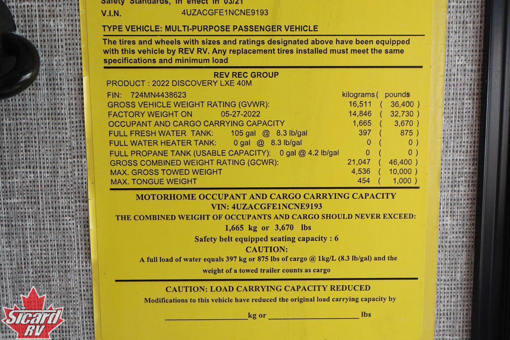 2022 FLEETWOOD DISCOVERY LXE 40M