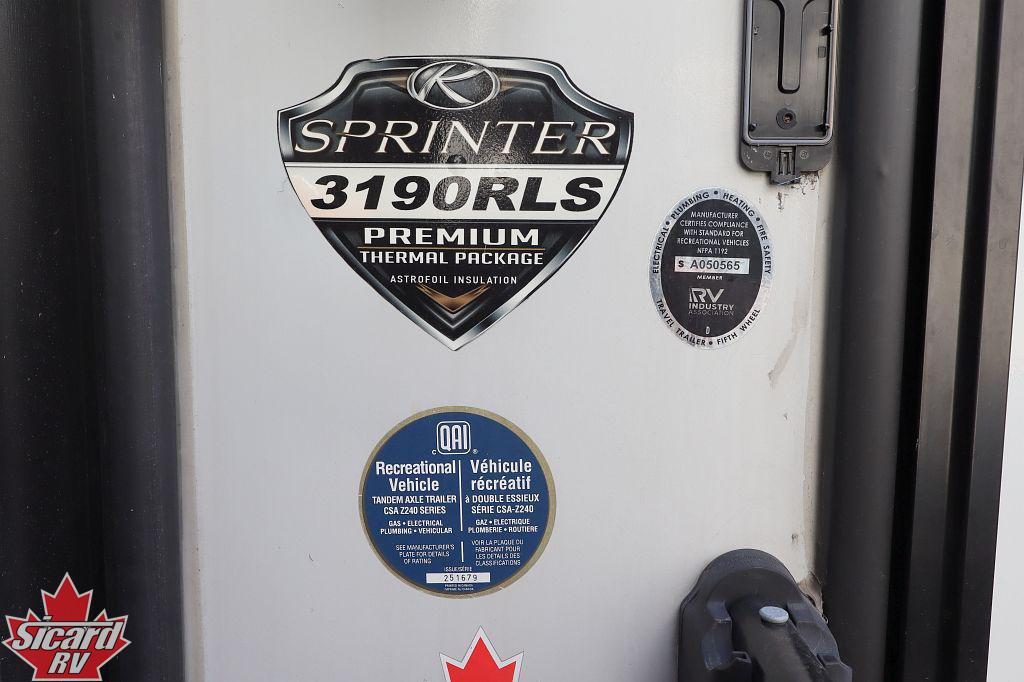 2021 KEYSTONE SPRINTER LIMITED 3190RLS