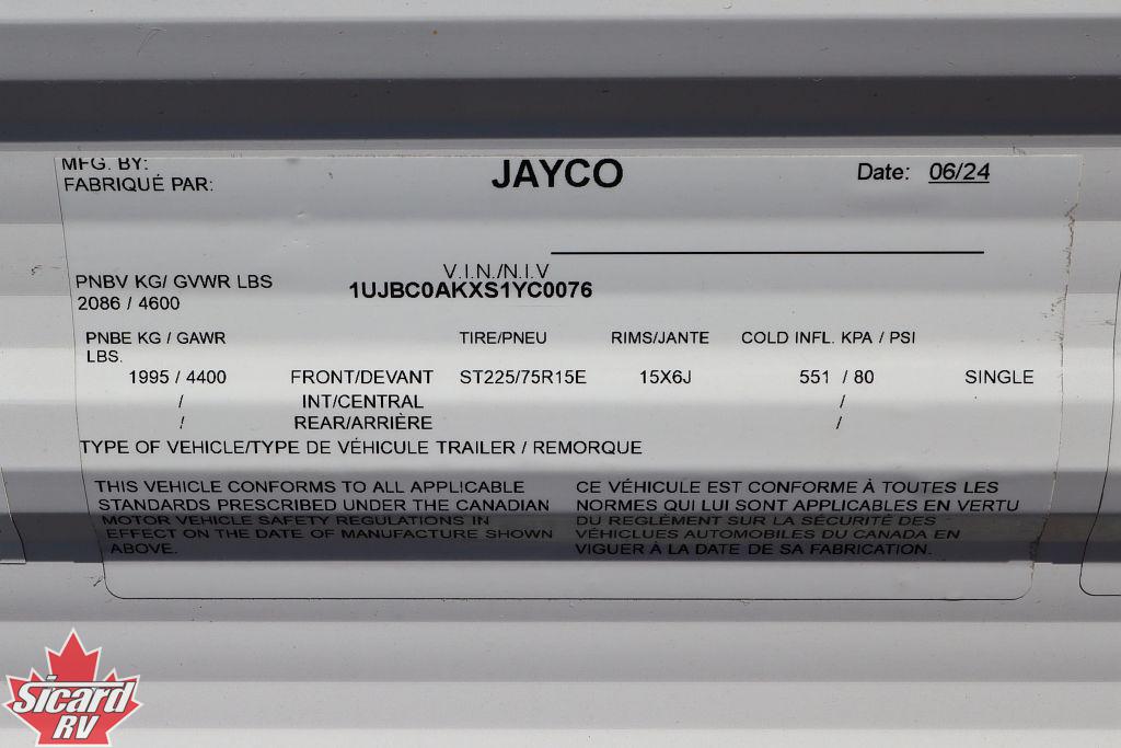 2025 JAYCO JAY FLIGHT SLX 175BH