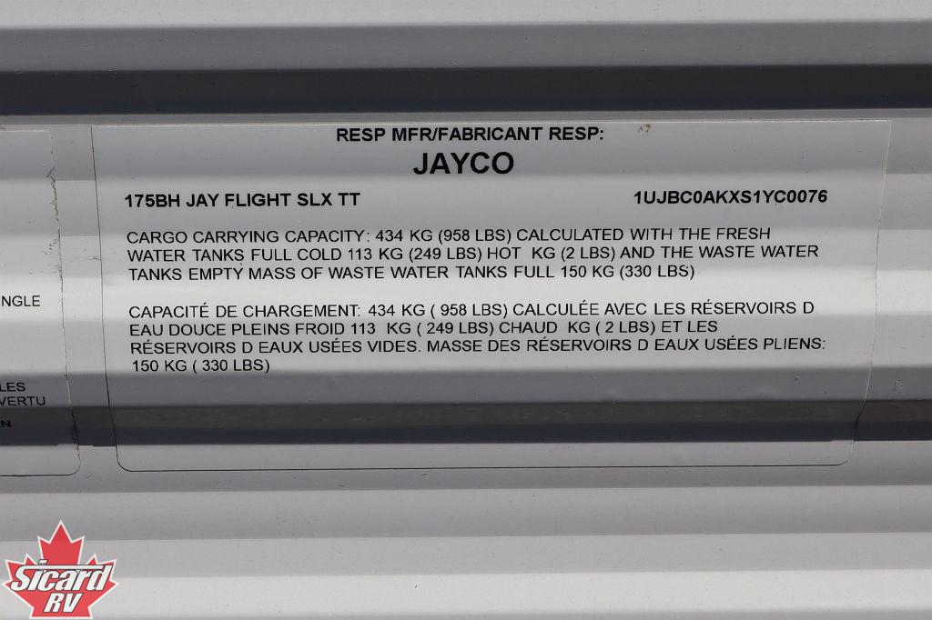 2025 JAYCO JAY FLIGHT SLX 175BH