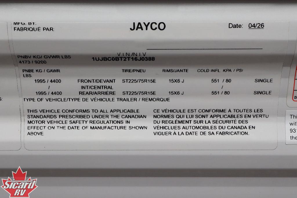2026 JAYCO JAY FLIGHT SLX 295TBS