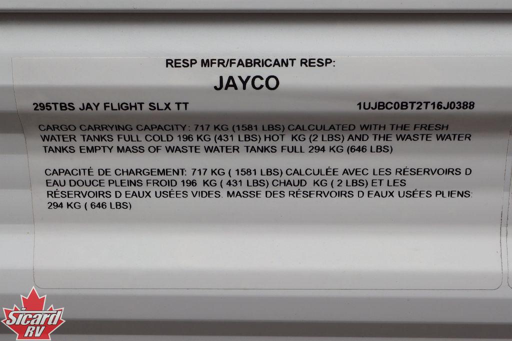 2026 JAYCO JAY FLIGHT SLX 295TBS
