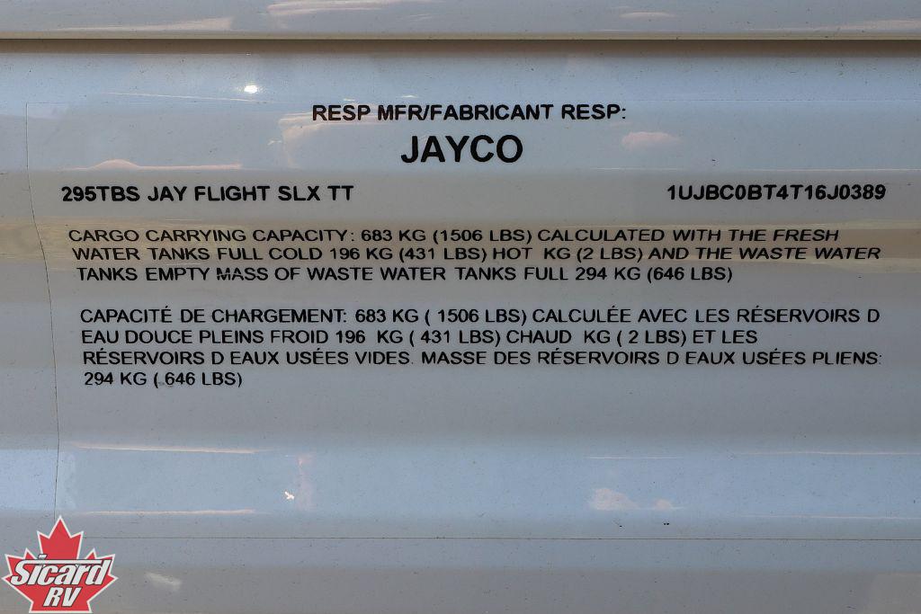 2026 JAYCO JAY FLIGHT SLX 295TBS