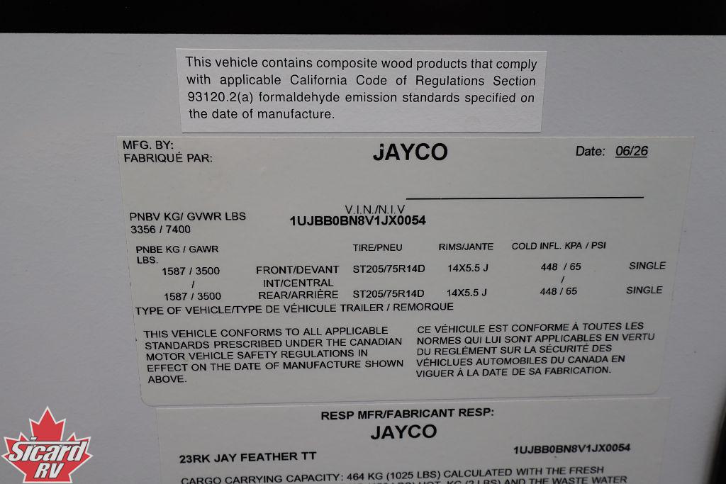 2027 JAYCO JAY FEATHER 23RK
