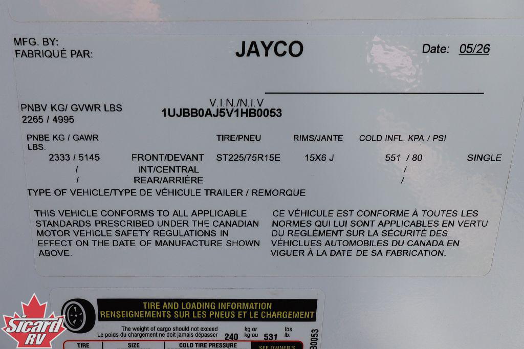 2027 JAYCO JAY FEATHER AIR 16RB