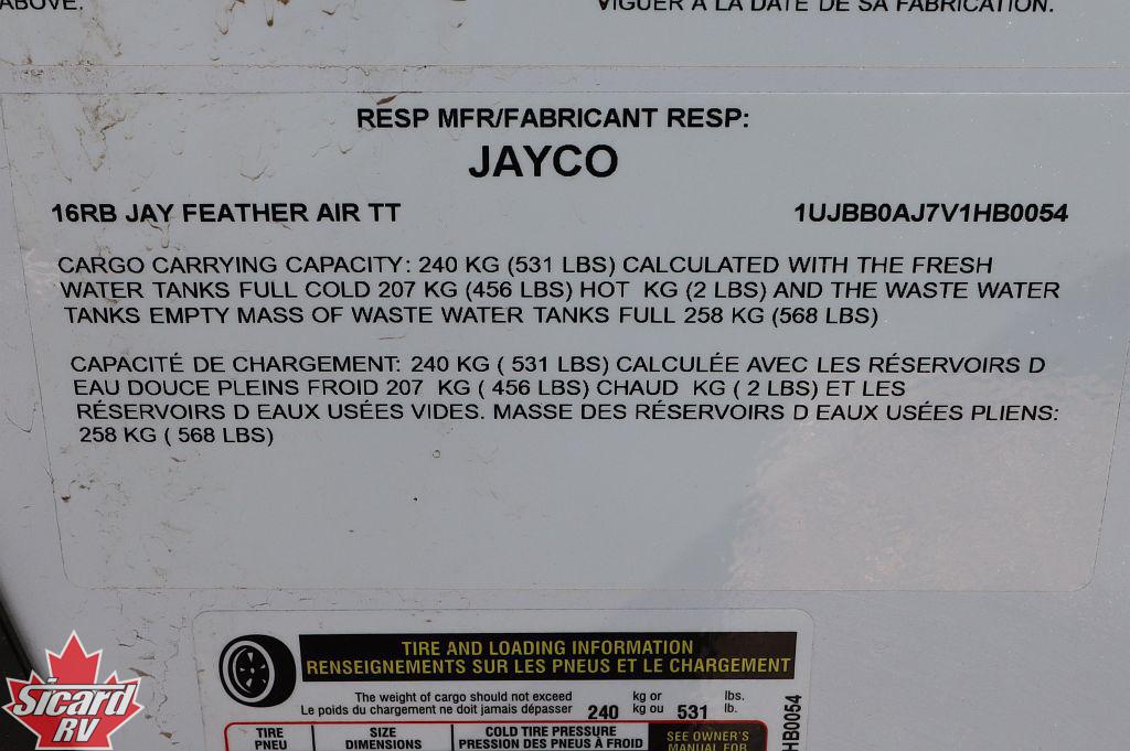 2027 JAYCO JAY FEATHER AIR 16RB