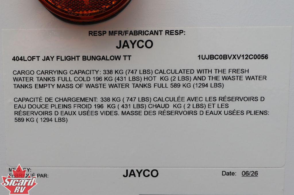 2027 JAYCO BUNGALOW DS 404LOFT