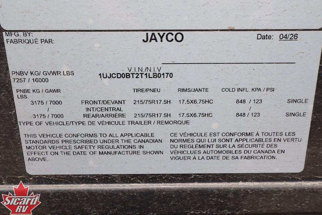 2026 JAYCO NORTH POINT 310RLTS