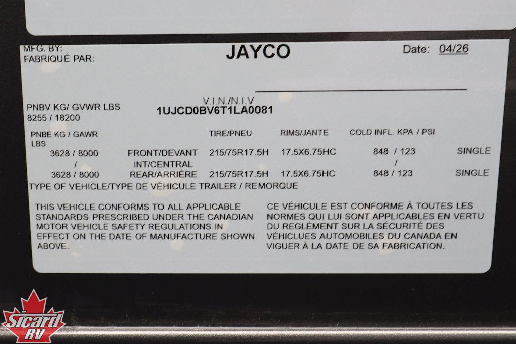 2026 JAYCO NORTH POINT 387FBTS