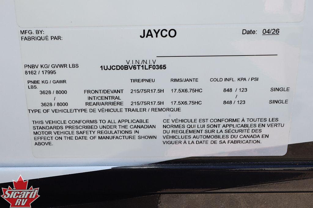 2026 JAYCO NORTH POINT 382FLRB