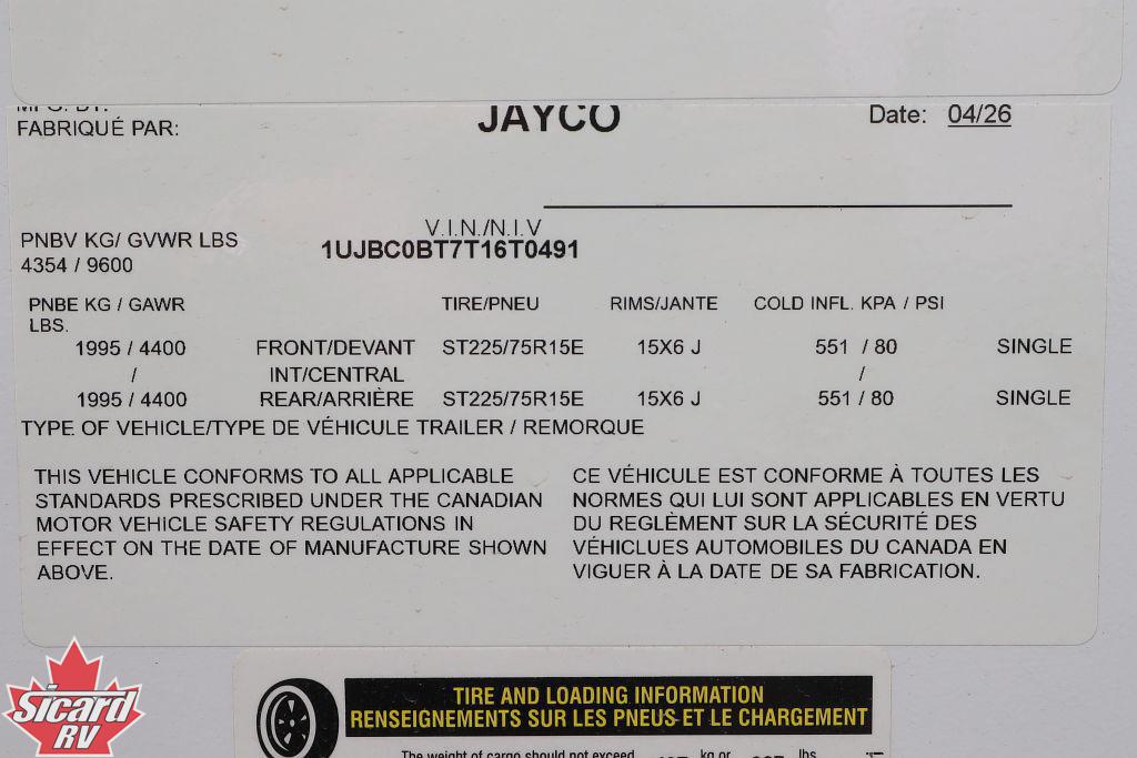 2026 JAYCO JAY FLIGHT SLX 321BDS