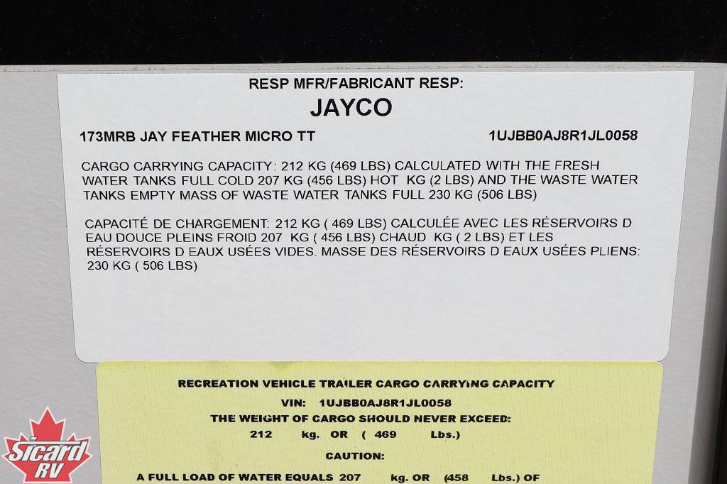 2024 JAYCO JAY FEATHER MICRO 173MRB