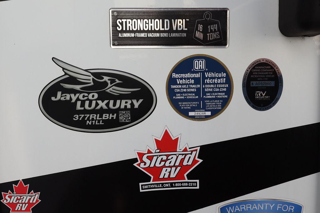 2022 JAYCO NORTH POINT 377RLBH