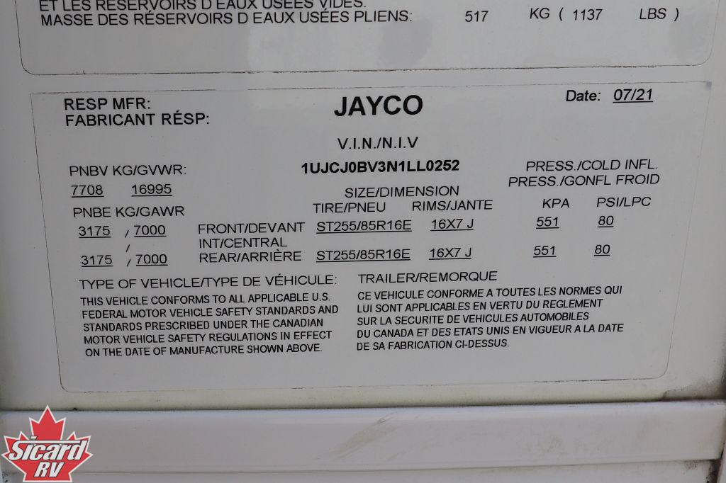 2022 JAYCO NORTH POINT 377RLBH