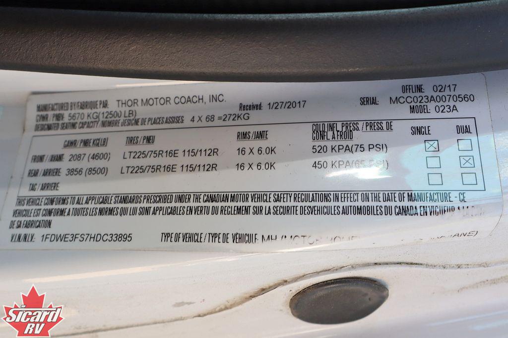 2018 THOR MAJESTIC 23A