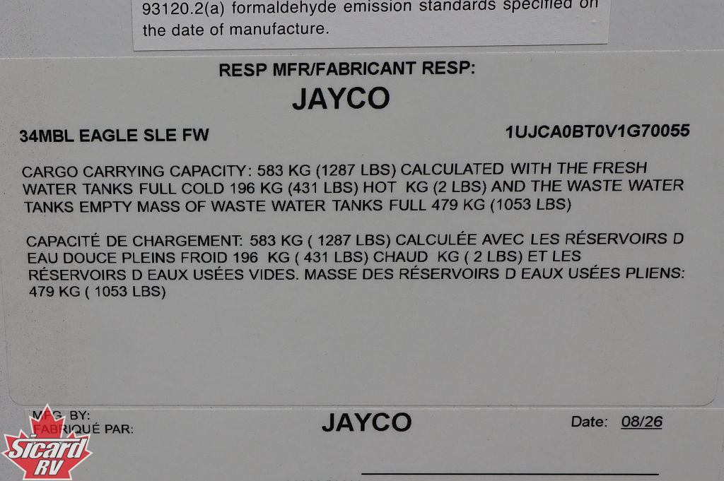 2027 JAYCO EAGLE SLE 34MBL