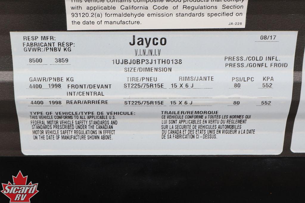 2018 JAYCO JAY FLIGHT 27BHS