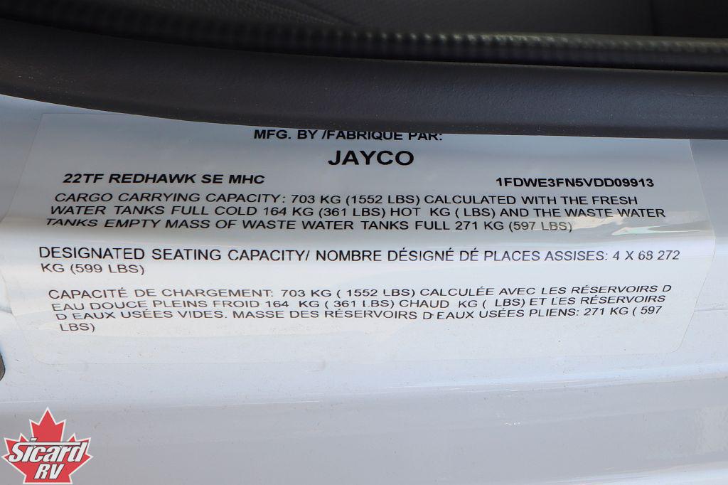 2027 JAYCO REDHAWK SE 22TF