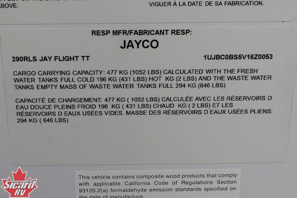 2027 JAYCO JAY FLIGHT 290RLS