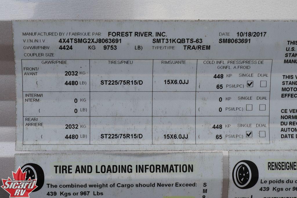 2018 FOREST RIVER SALEM 31KQBTS