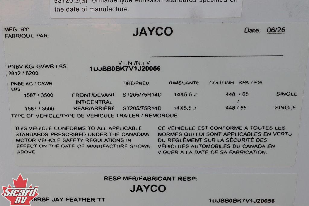 2027 JAYCO JAY FEATHER 18RBF