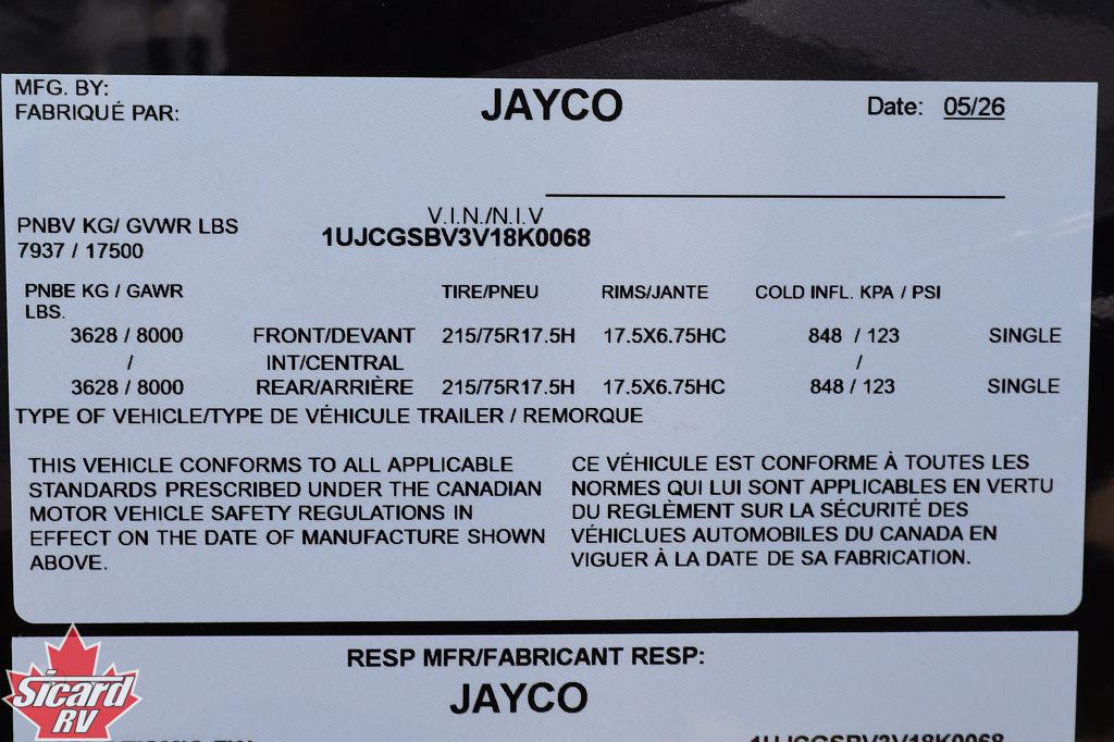 2027 JAYCO SEISMIC 359