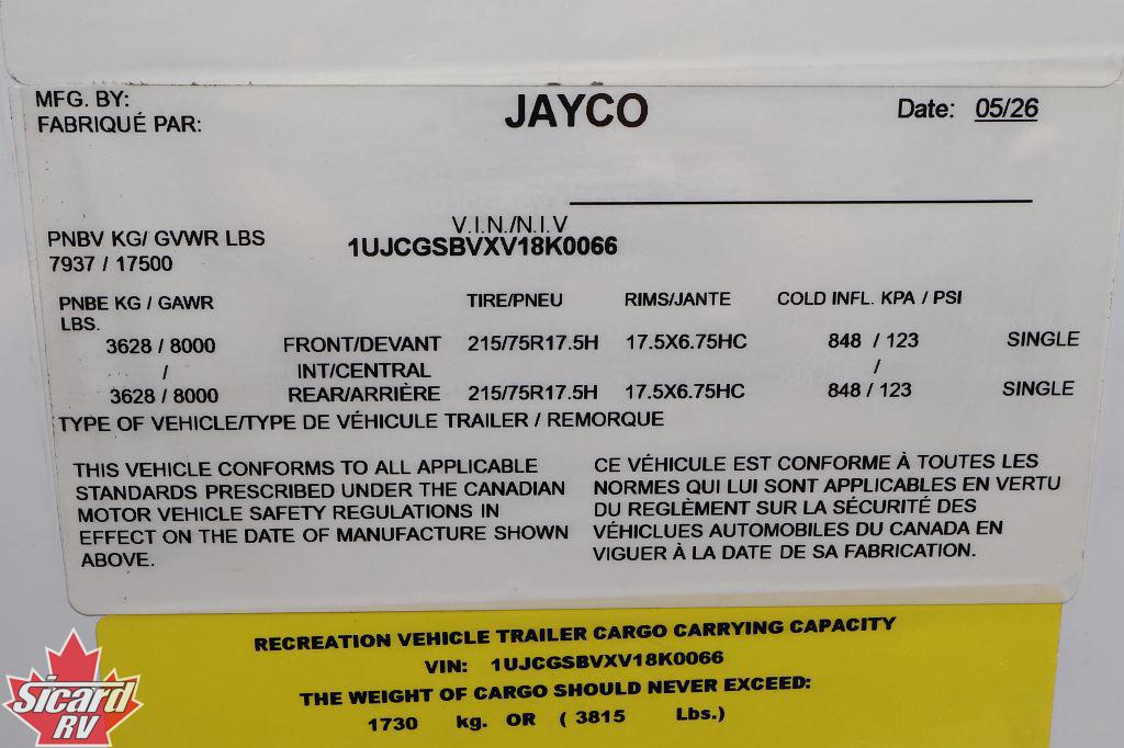 2027 JAYCO SEISMIC 359