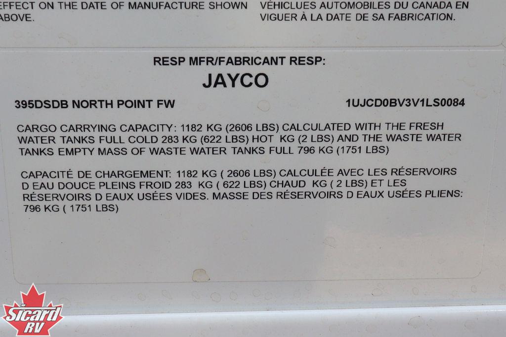 2027 JAYCO NORTH POINT 395DSDB