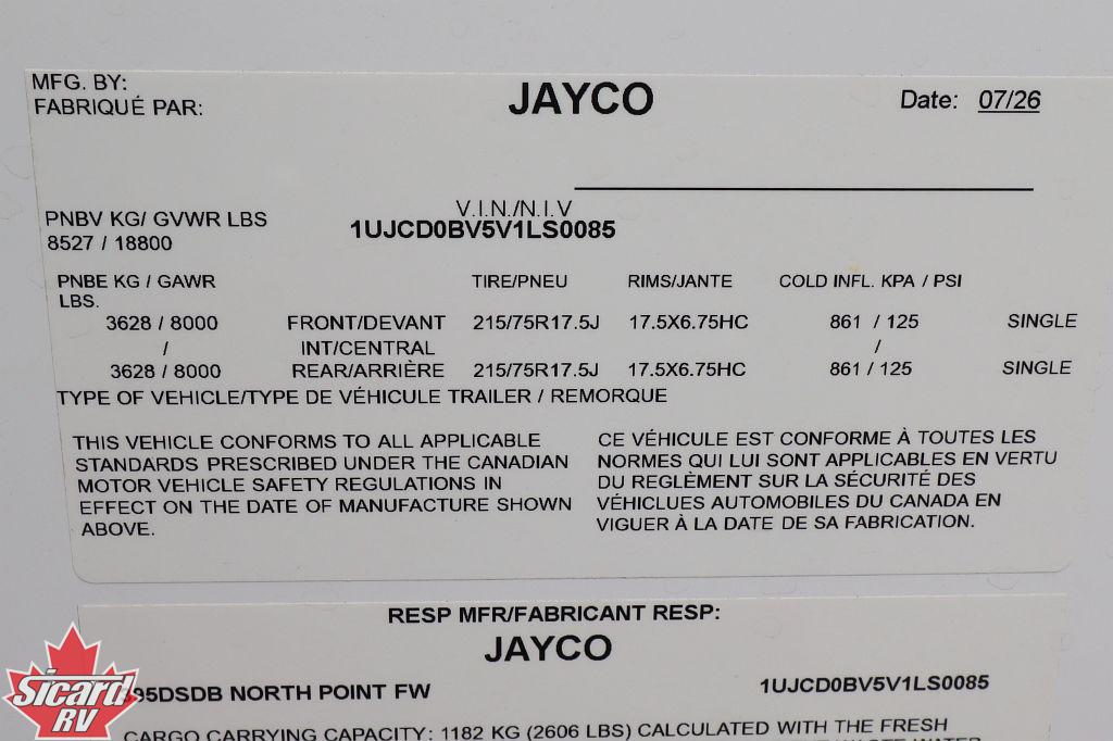 2027 JAYCO NORTH POINT 395DSDB