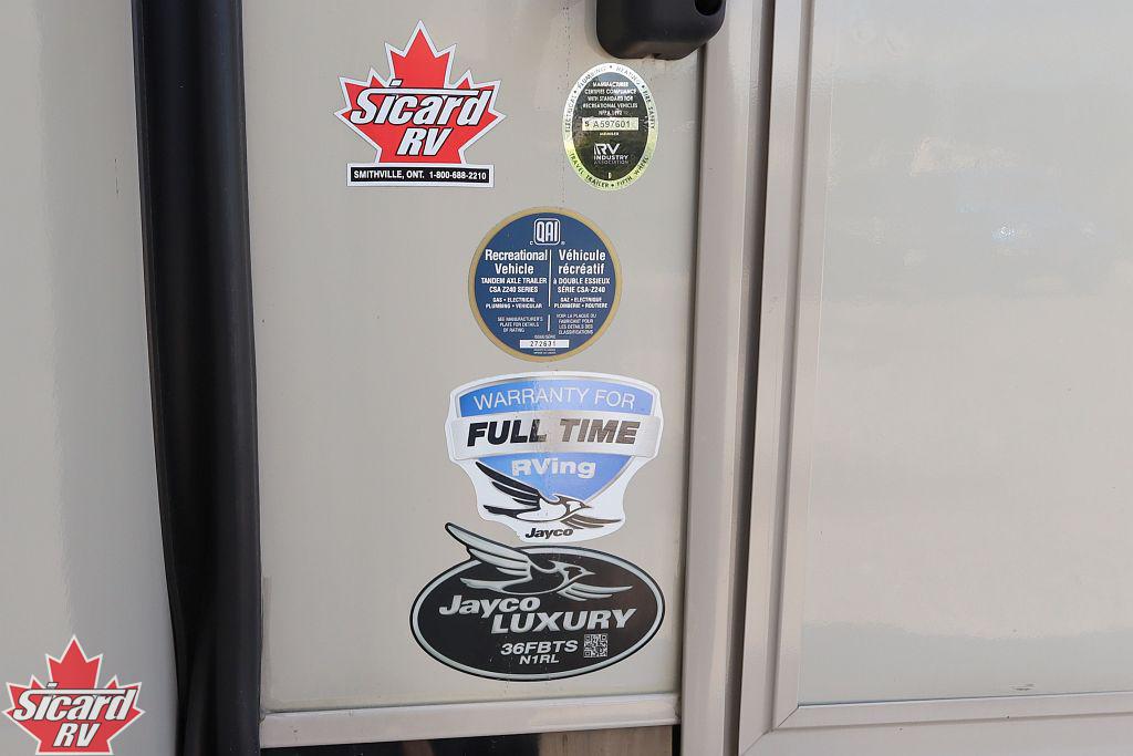 2022 JAYCO PINNACLE 36FBTS