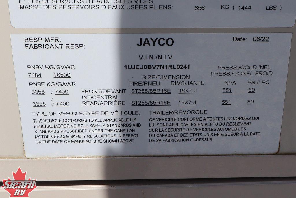 2022 JAYCO PINNACLE 36FBTS