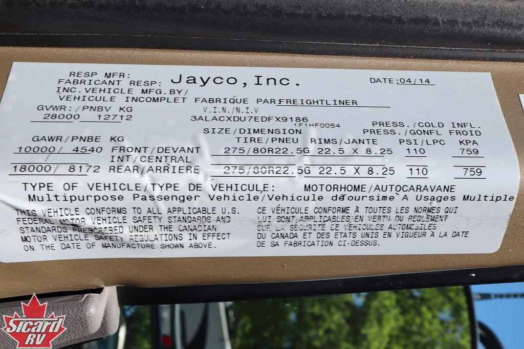 2015 JAYCO SENECA 37FS