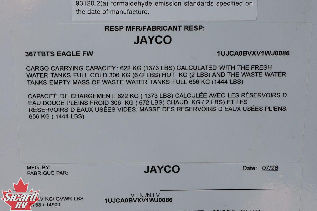 2027 JAYCO EAGLE 367TBTS