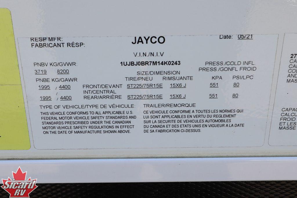 2021 JAYCO WHITE HAWK 27RB