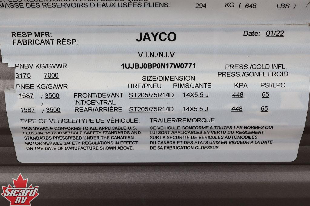 2022 JAYCO JAY FLIGHT SLX 8 267BHS