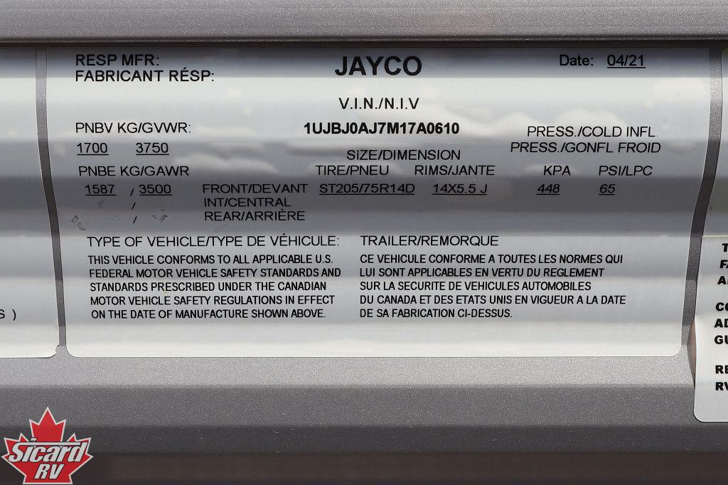 2021 JAYCO JAY FLIGHT SLX 7 195RB