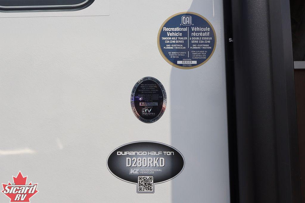 2024 KZ DURANGO 280RKD