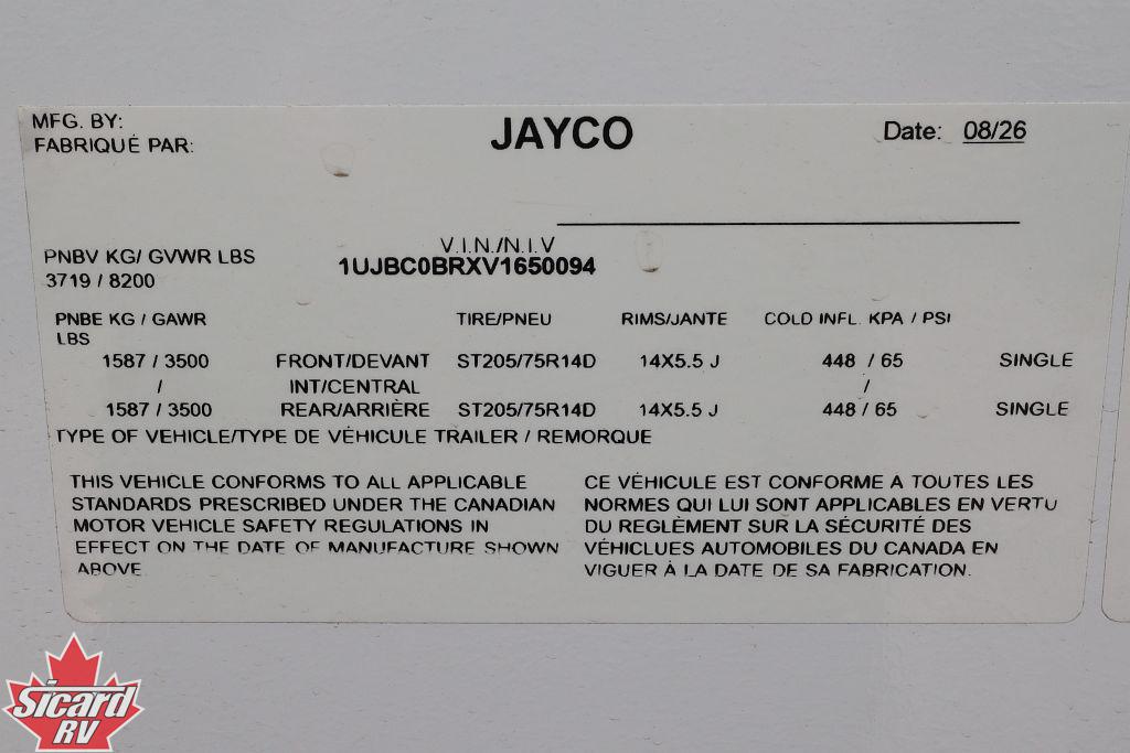 2027 JAYCO JAY FLIGHT 263BHS