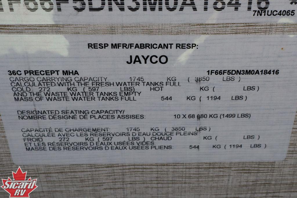 2022 JAYCO PRECEPT 36C