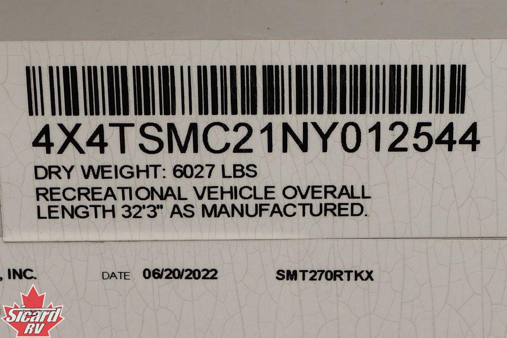 2022 FOREST RIVER SALEM FSX PLATINUM 270RTKX
