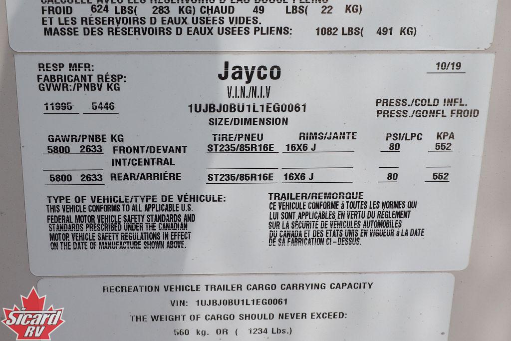 2020 JAYCO EAGLE 338RETS
